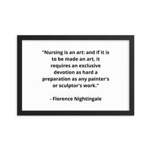 Load image into Gallery viewer, Florence Nightingale Framed Poster