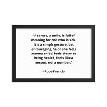 Load image into Gallery viewer, Pope Francis Framed Poster