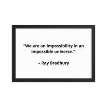 Load image into Gallery viewer, Ray Bradbury New Age Framed Poster