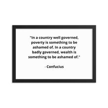 Load image into Gallery viewer, Spiritual Confucius Quote Framed Poster