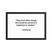 Load image into Gallery viewer, Spiritual Confucius Quote Framed Poster