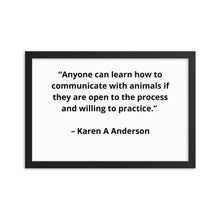 Load image into Gallery viewer, Karen A Anderson Framed Poster