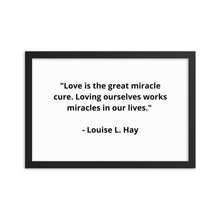 Load image into Gallery viewer, Self-Love Louise L. Hay Framed Poster