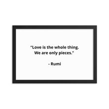 Load image into Gallery viewer, Romance Rumi Framed Poster