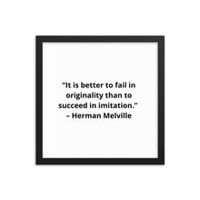 Load image into Gallery viewer, Herman Melville Framed Poster
