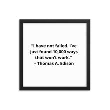 Load image into Gallery viewer, Thomas Edison 1 Framed Poster