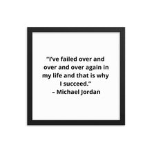 Load image into Gallery viewer, Michael Jordan Framed Poster