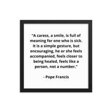 Load image into Gallery viewer, Pope Francis Framed Poster