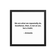Load image into Gallery viewer, Aristotle Inspirational Framed Poster