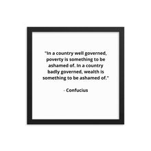 Load image into Gallery viewer, Spiritual Confucius Quote Framed Poster