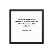 Load image into Gallery viewer, Spiritual Confucius Quote Framed Poster