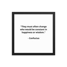 Load image into Gallery viewer, Spiritual Confucius Quote Framed Poster