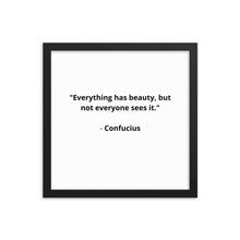 Load image into Gallery viewer, Spiritual Confucius Quote Framed Poster