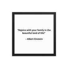 Load image into Gallery viewer, Family Albert Einstein Framed Poster