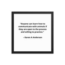 Load image into Gallery viewer, Karen A Anderson Framed Poster