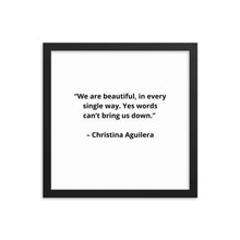 Load image into Gallery viewer, Music Christina Aguilera Framed Poster