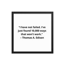 Load image into Gallery viewer, Thomas Edison 1 Framed Poster