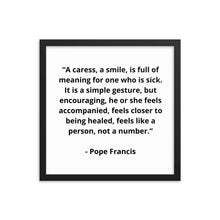 Load image into Gallery viewer, Pope Francis Framed Poster