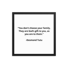 Load image into Gallery viewer, Desmond Tutu Family Framed Poster
