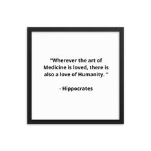 Load image into Gallery viewer, Hippocrates Doctor Framed Poster