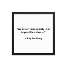 Load image into Gallery viewer, Ray Bradbury New Age Framed Poster