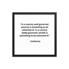 Load image into Gallery viewer, Spiritual Confucius Quote Framed Poster