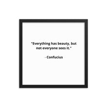 Load image into Gallery viewer, Spiritual Confucius Quote Framed Poster