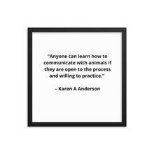 Load image into Gallery viewer, Karen A Anderson Framed Poster