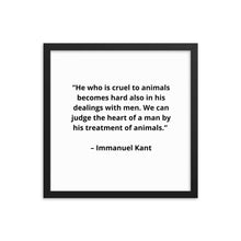 Load image into Gallery viewer, Pets Immanuel Kant Framed Poster
