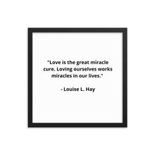 Load image into Gallery viewer, Self-Love Louise L. Hay Framed Poster