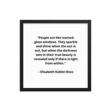 Load image into Gallery viewer, Self-Love Elisabeth Kübler-Ross Framed Poster