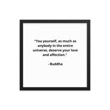 Load image into Gallery viewer, Self-Love Buddha Framed Poster