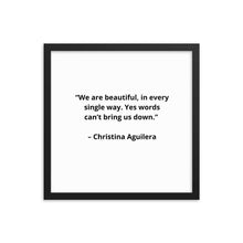 Load image into Gallery viewer, Music Christina Aguilera Framed Poster