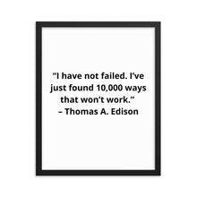 Load image into Gallery viewer, Thomas Edison 1 Framed Poster