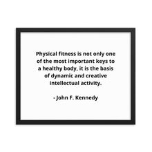 Load image into Gallery viewer, John F. Kennedy Framed Poster