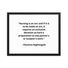 Load image into Gallery viewer, Florence Nightingale Framed Poster