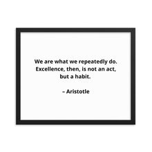 Load image into Gallery viewer, Aristotle Inspirational Framed Poster