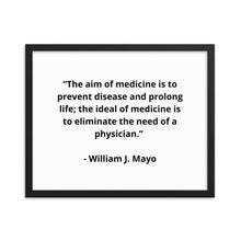 Load image into Gallery viewer, William J. Mayo Doctor Framed Poster