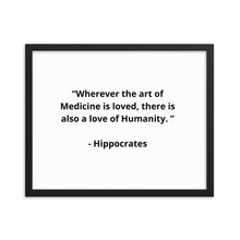 Load image into Gallery viewer, Hippocrates Doctor Framed Poster