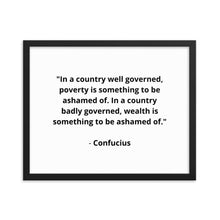 Load image into Gallery viewer, Spiritual Confucius Quote Framed Poster