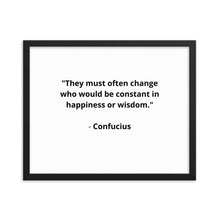 Load image into Gallery viewer, Spiritual Confucius Quote Framed Poster