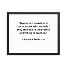 Load image into Gallery viewer, Karen A Anderson Framed Poster