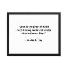 Load image into Gallery viewer, Self-Love Louise L. Hay Framed Poster