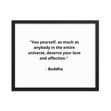 Load image into Gallery viewer, Self-Love Buddha Framed Poster