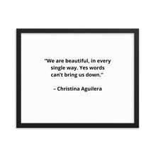 Load image into Gallery viewer, Music Christina Aguilera Framed Poster