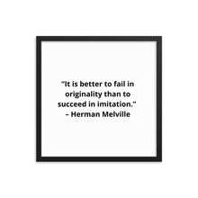 Load image into Gallery viewer, Herman Melville Framed Poster