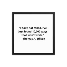 Load image into Gallery viewer, Thomas Edison 1 Framed Poster