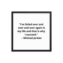 Load image into Gallery viewer, Michael Jordan Framed Poster