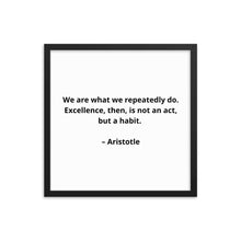 Load image into Gallery viewer, Aristotle Inspirational Framed Poster