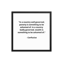 Load image into Gallery viewer, Spiritual Confucius Quote Framed Poster